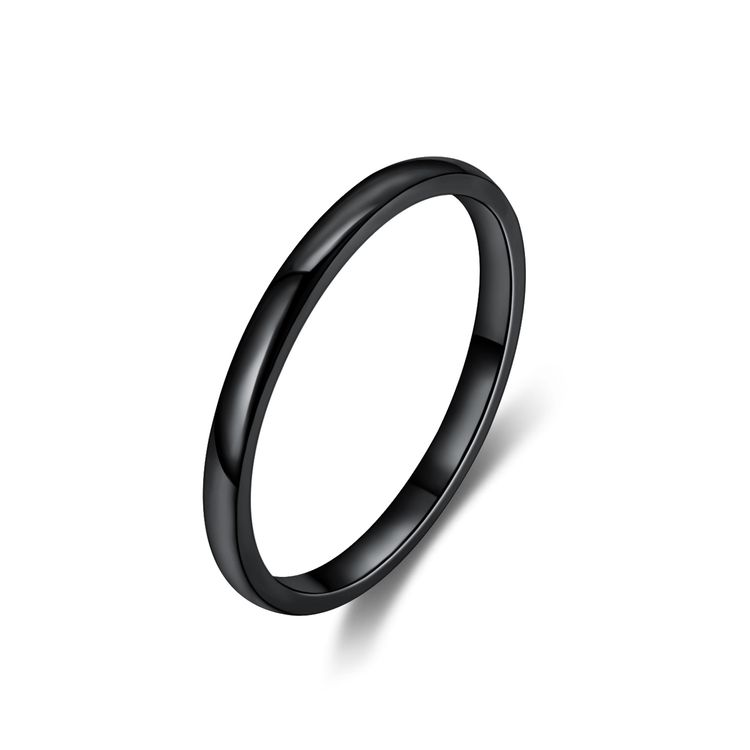 Wholesale Stylish Simple Thin Glossy Stainless Steel Women's Ring | Wholesale Jewelry Only 3