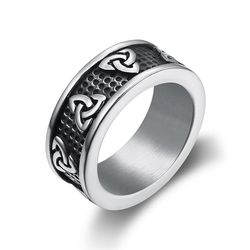 Vintage Viking Celtic Stainless Steel Men's Ring | Wholesale Jewelry Only