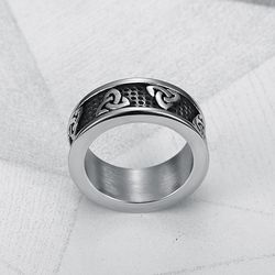 Vintage Viking Celtic Stainless Steel Men's Ring | Wholesale Jewelry Only