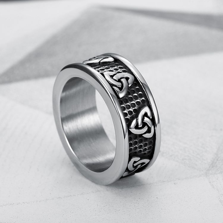 Vintage Viking Celtic Stainless Steel Men's Ring | Wholesale Jewelry Only 3