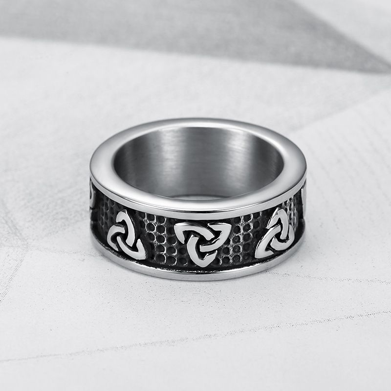 Vintage Viking Celtic Stainless Steel Men's Ring | Wholesale Jewelry Only 4