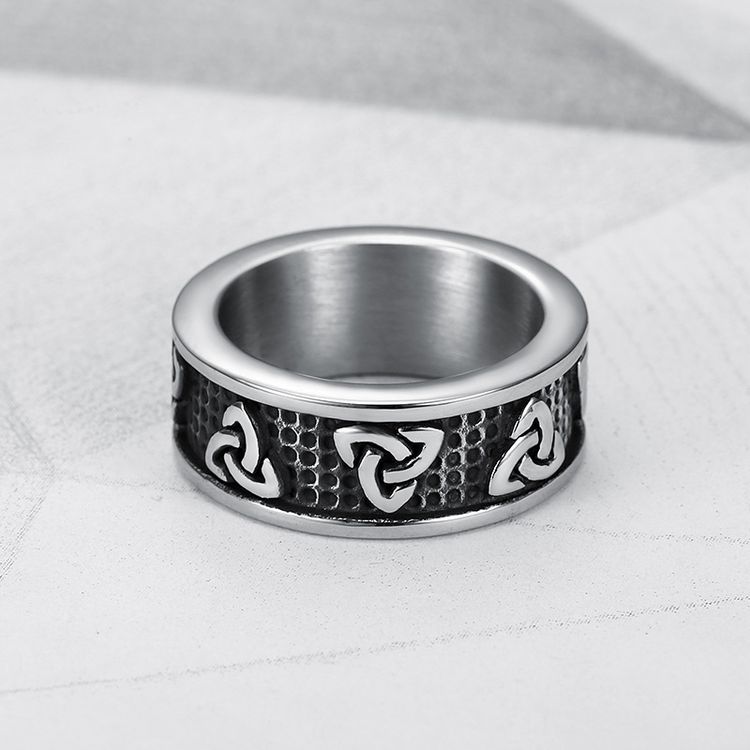 Vintage Viking Celtic Stainless Steel Men's Ring | Wholesale Jewelry Only 4
