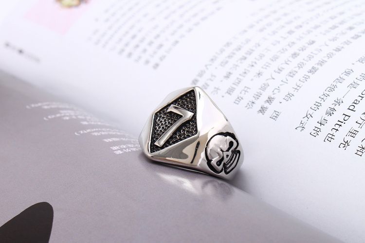Retro Punk Skull Stainless Steel Men's Ring Number 7 | Wholesale Jewelry Only 4
