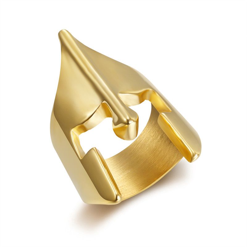 Punk Hip Hop Rock Mask Men's Stainless Steel Ring | Wholesale Jewelry Only 1