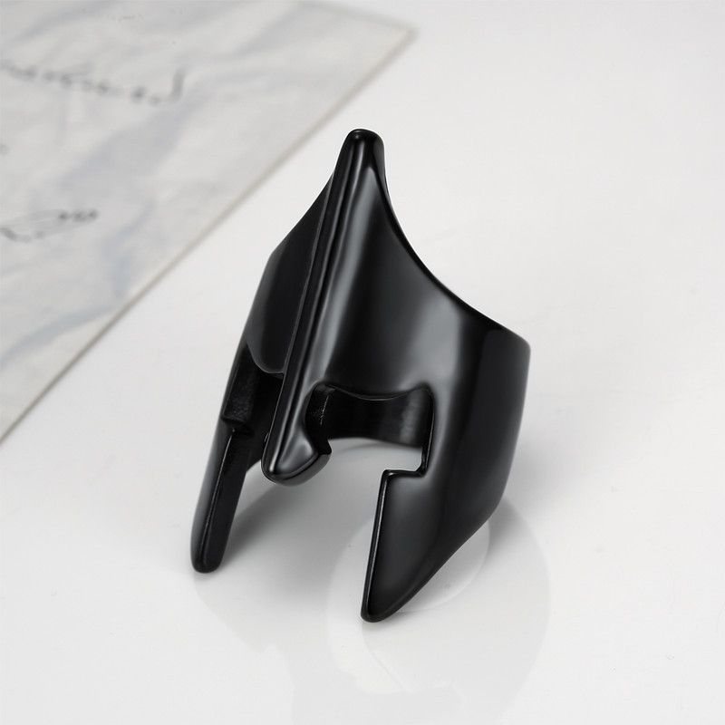 Punk Hip Hop Rock Mask Men's Stainless Steel Ring | Wholesale Jewelry Only 6