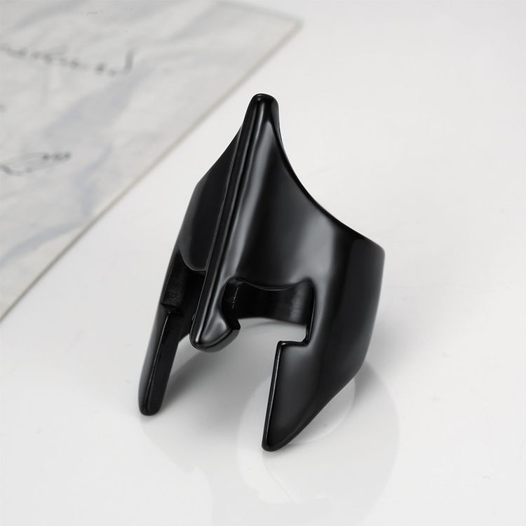 Punk Hip Hop Rock Mask Men's Stainless Steel Ring | Wholesale Jewelry Only 6