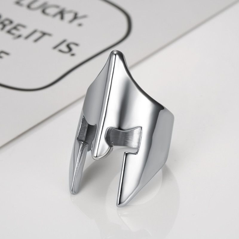 Punk Hip Hop Rock Mask Men's Stainless Steel Ring | Wholesale Jewelry Only 7