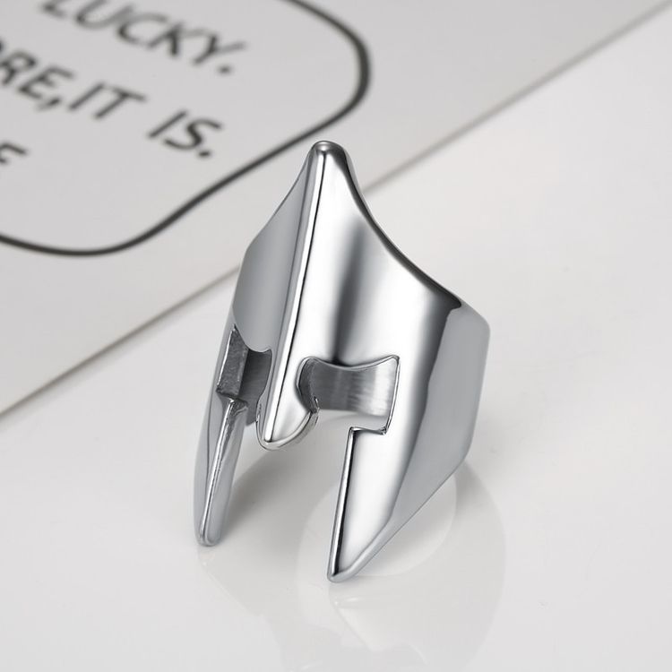 Punk Hip Hop Rock Mask Men's Stainless Steel Ring | Wholesale Jewelry Only 7