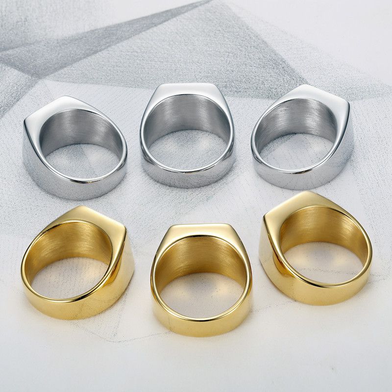 Wholesale Cool gemstone diamond glossy ins style men titanium steel ring | Wholesale Jewelry Only 2