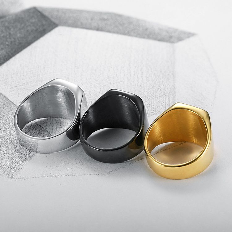 Vintage ins style men's stainless steel cast ring Wholesale | Wholesale Jewelry Only 4
