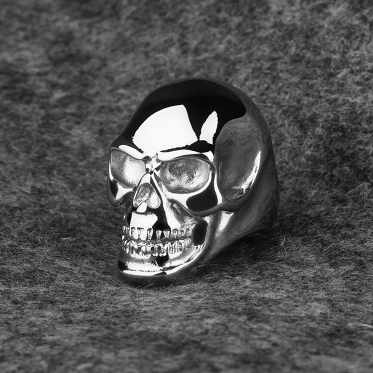 Vintage Punk Stainless Steel Skull Men's Ring | Wholesale Jewelry Only 2