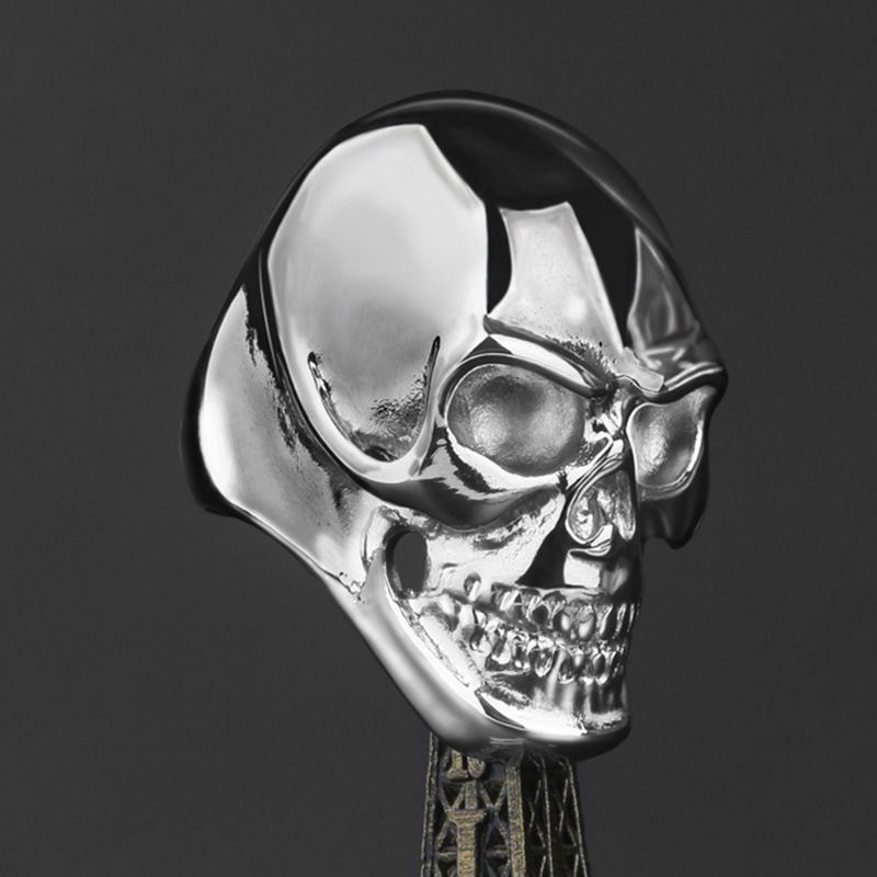 Vintage Punk Stainless Steel Skull Men's Ring | Wholesale Jewelry Only 3