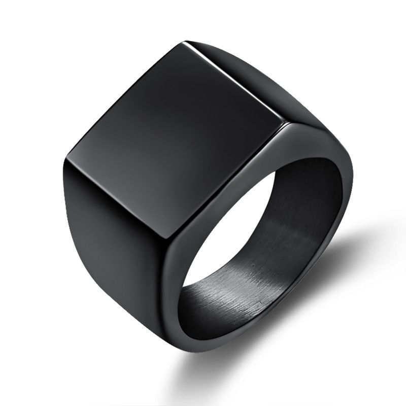Wholesale Stylish Glossy Men's Stainless Steel Ring | Wholesale Jewelry Only 0
