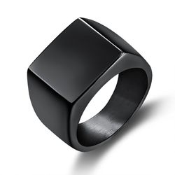 Wholesale Stylish Glossy Men's Stainless Steel Ring | Wholesale Jewelry Only