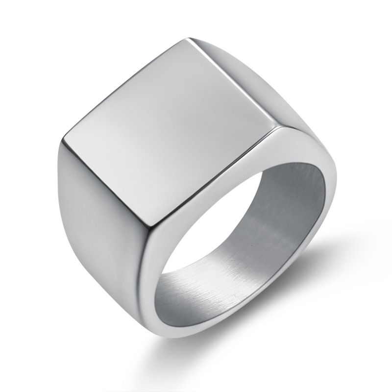 Wholesale Stylish Glossy Men's Stainless Steel Ring | Wholesale Jewelry Only 1