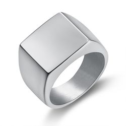 Wholesale Stylish Glossy Men's Stainless Steel Ring | Wholesale Jewelry Only