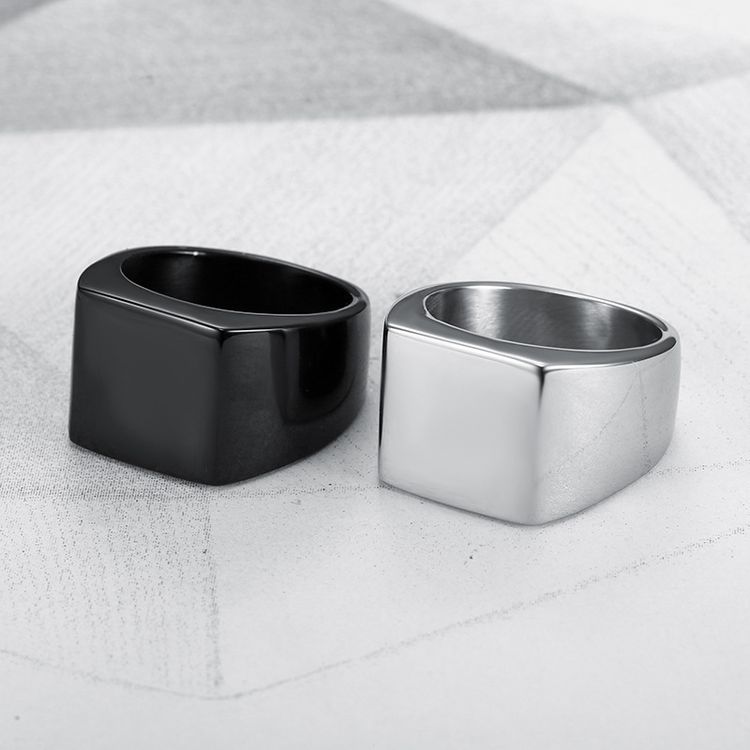Wholesale Stylish Glossy Men's Stainless Steel Ring | Wholesale Jewelry Only 2