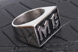 Wholesale Men's Alphabet Titanium Steel Ring Ancient Fashion | Wholesale Jewelry Only