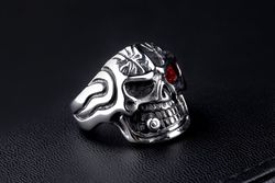 Men's Titanium Steel Ring Personalized Skull Punk Vintage | Wholesale Jewelry Only