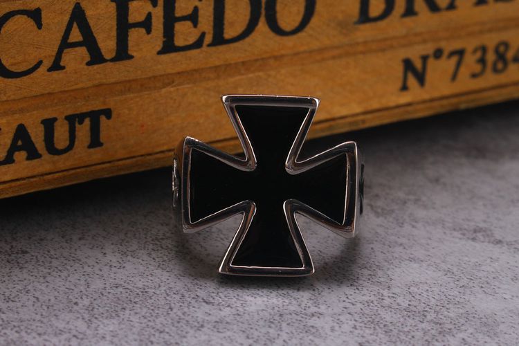 Vintage Titanium Steel Men's Ring Exaggerated Drip Ring | Wholesale Jewelry Only 3