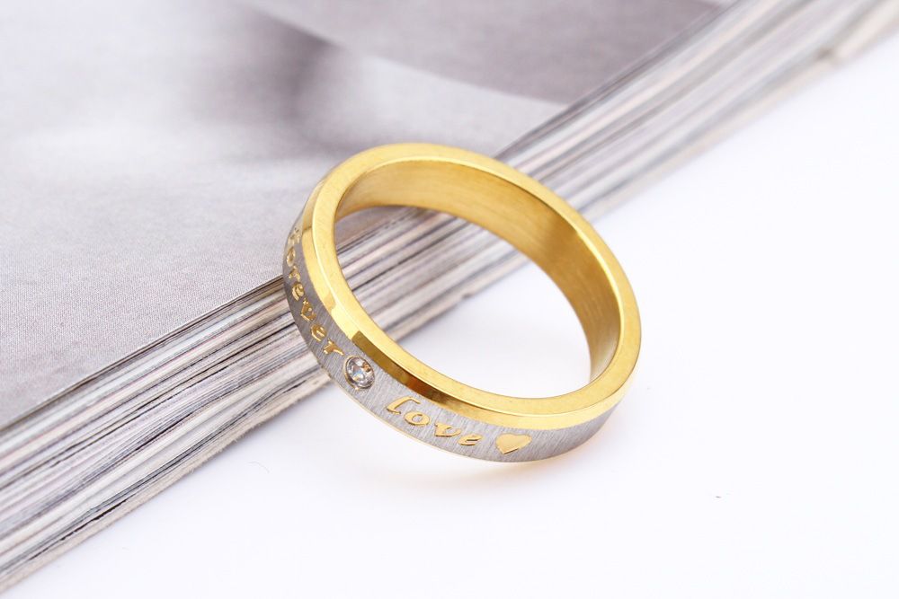 Factory Jewelry Wholesale Fashion Romantic Couple Ring Titanium Ring Stainless Steel Accessories | Wholesale Jewelry Only 2