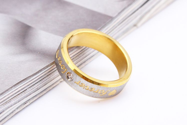 Factory Jewelry Wholesale Fashion Romantic Couple Ring Titanium Ring Stainless Steel Accessories | Wholesale Jewelry Only 3