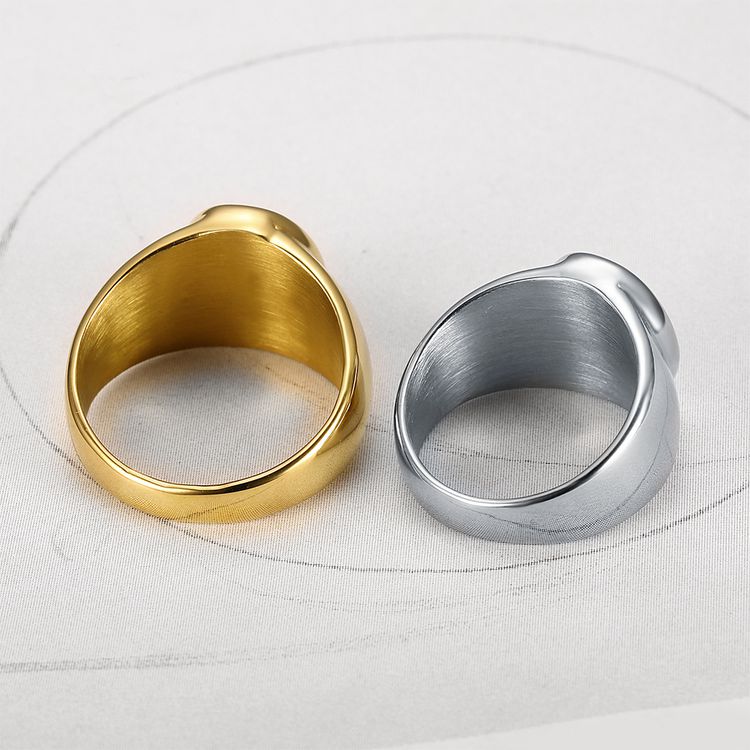 Creative Minimalist Men's Ring Vintage Street Titanium Ring Wholesale | Wholesale Jewelry Only 4
