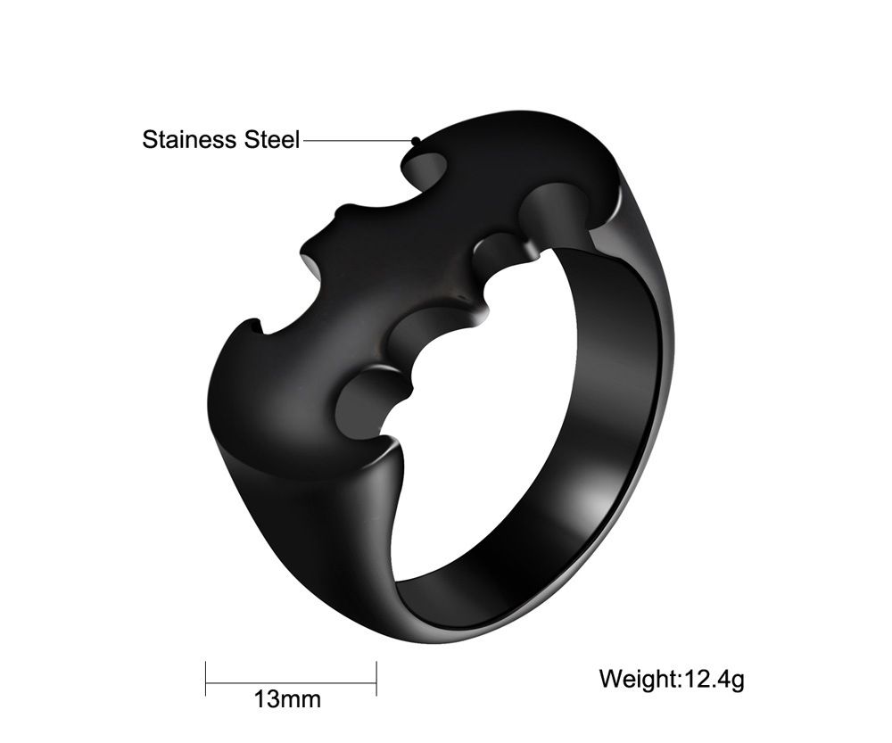 Street Fashion Retro Cool Bat Titanium Ring Wholesale | Wholesale Jewelry Only 5