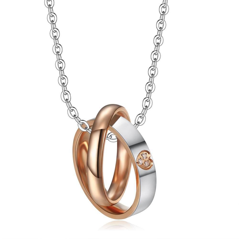 Hip Hop Cross Heart Pendant Stainless Steel Couple Necklace Wholesale | Wholesale Jewelry Only 2