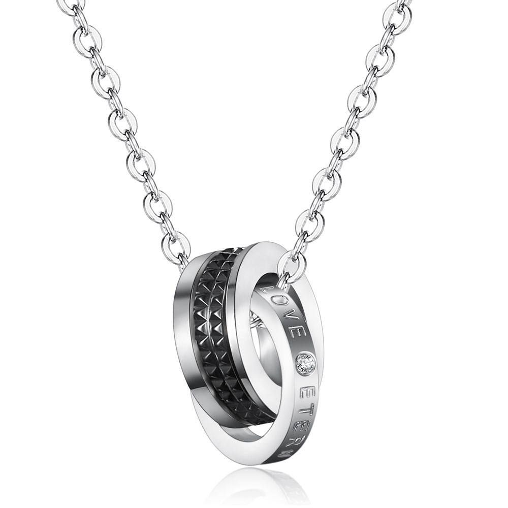 Fashion Celebrity Sawtooth Titanium Stainless Steel Couple necklace | Wholesale Jewelry Only 3