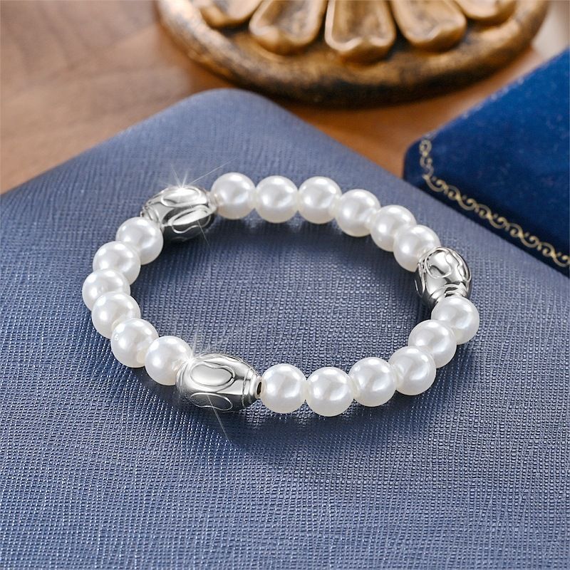 Fashion PEC pearl elastic threading Wholesale beads Bracelet | Wholesale Jewelry Only 4