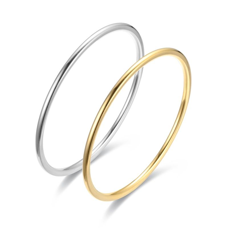 Fashion Sand Gold Plated Round Titanium Stainless Steel Bracelet | Wholesale Jewelry Only 0