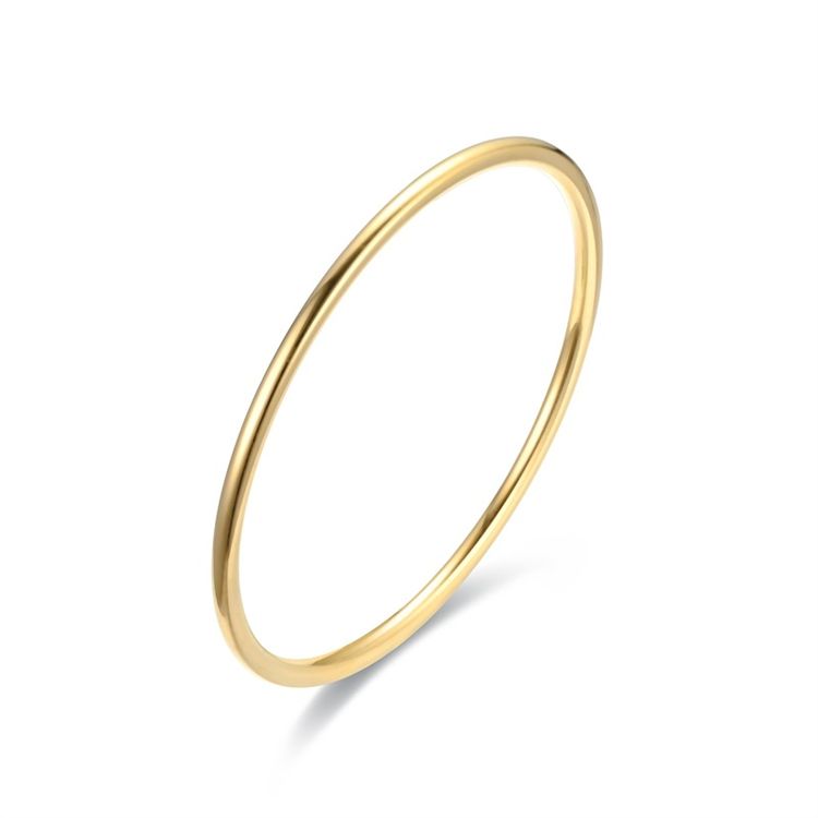 Fashion Sand Gold Plated Round Titanium Stainless Steel Bracelet | Wholesale Jewelry Only 2