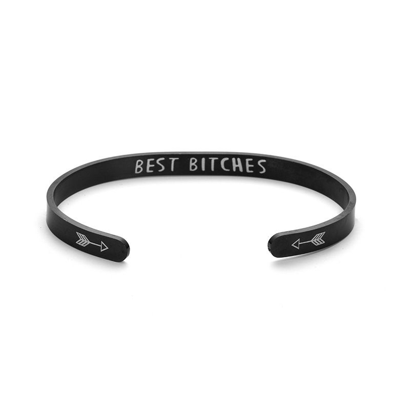 Wholesale Best Bitches Bracelet Fashion Titanium Stainless Steel Bracelet | Wholesale Jewelry Only 2