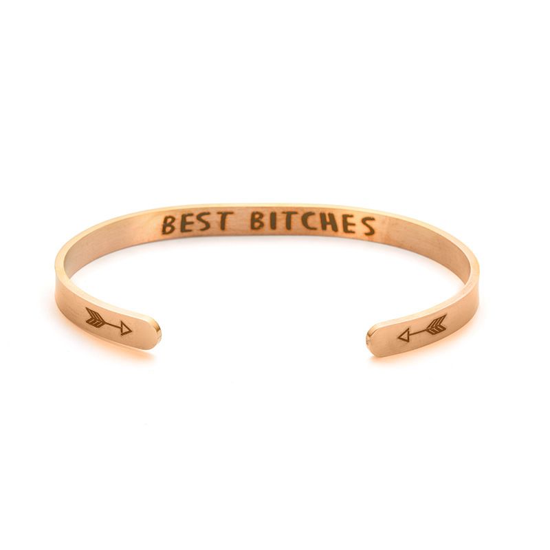 Wholesale Best Bitches Bracelet Fashion Titanium Stainless Steel Bracelet | Wholesale Jewelry Only 3