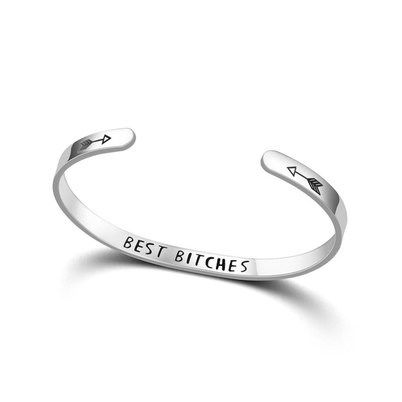 Wholesale Best Bitches Bracelet Fashion Titanium Stainless Steel Bracelet | Wholesale Jewelry Only 5