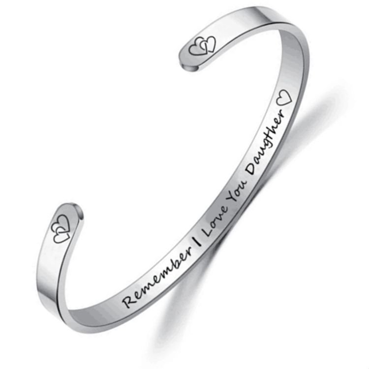 Family MOM DaD SON Daughter Engraving Adjustable Stainless Steel Bracelet | Wholesale Jewelry Only 3