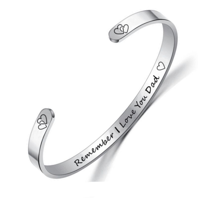 Family MOM DaD SON Daughter Engraving Adjustable Stainless Steel Bracelet | Wholesale Jewelry Only 4