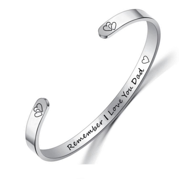 Family MOM DaD SON Daughter Engraving Adjustable Stainless Steel Bracelet | Wholesale Jewelry Only 4