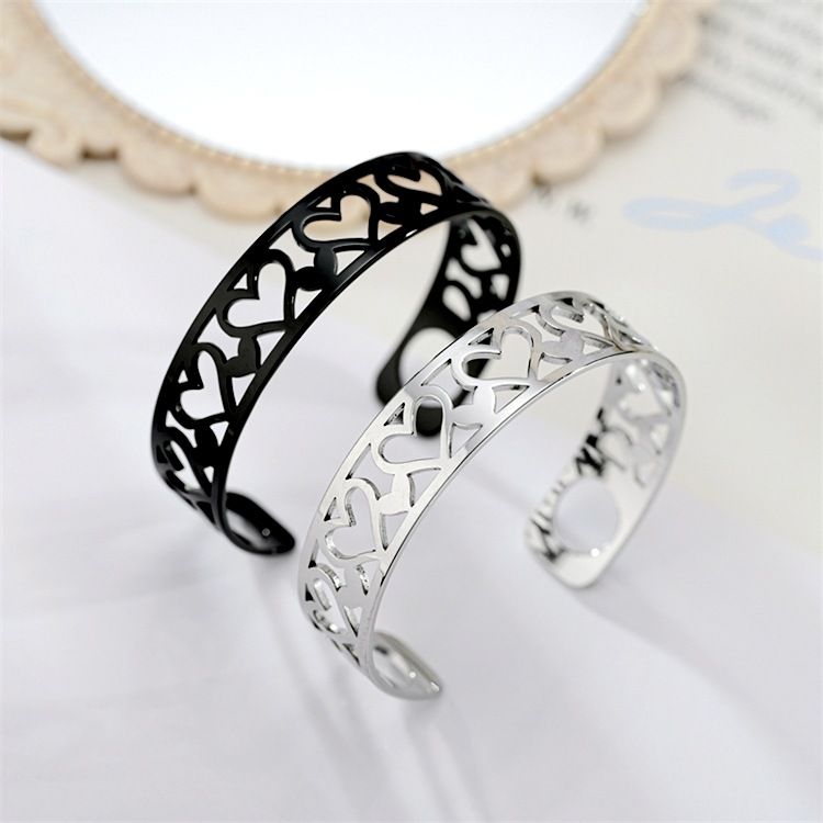 Heart Skeleton Adjustable Stainless Steel Bracelet Wholesale | Wholesale Jewelry Only 5