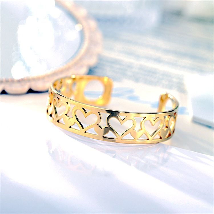 Heart Skeleton Adjustable Stainless Steel Bracelet Wholesale | Wholesale Jewelry Only 8