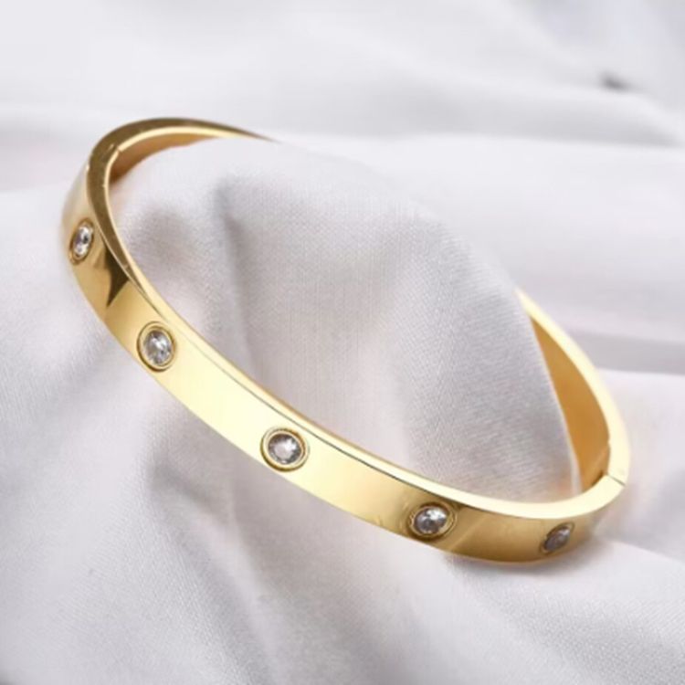 Wholesale Starry Star Zirconia Titanium Steel Bracelet | Wholesale Jewelry Only 3