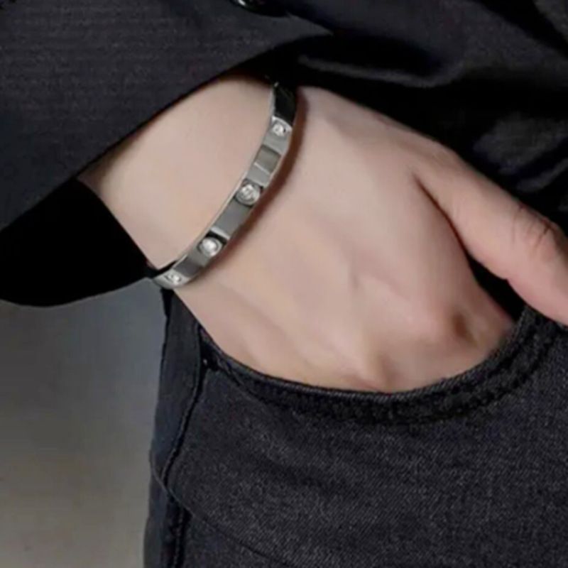 Wholesale Starry Star Zirconia Titanium Steel Bracelet | Wholesale Jewelry Only 6