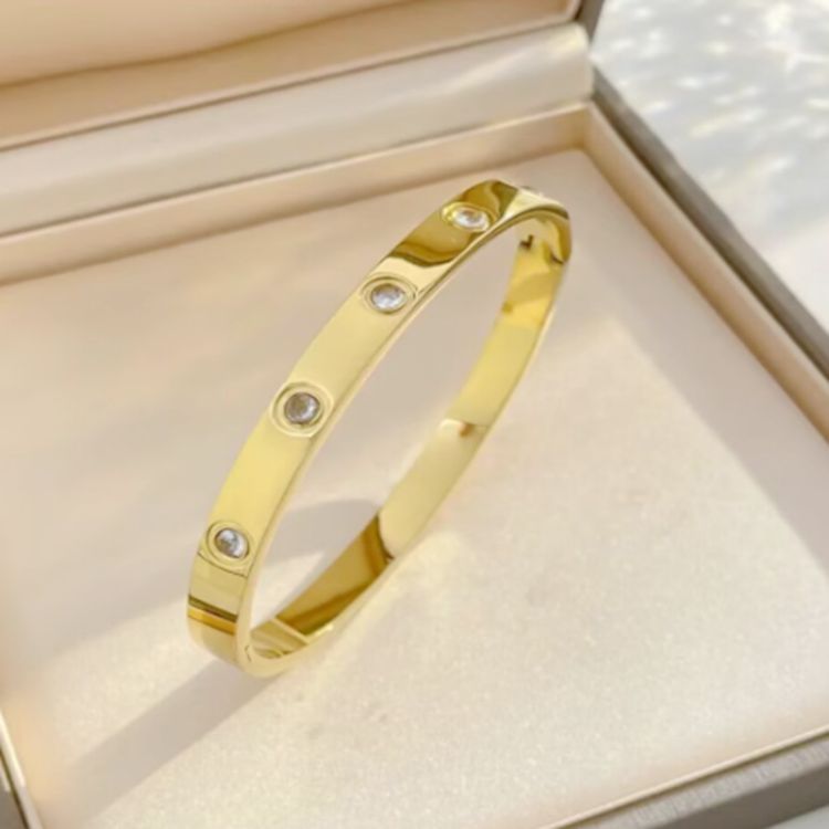 Wholesale Starry Star Zirconia Titanium Steel Bracelet | Wholesale Jewelry Only 9