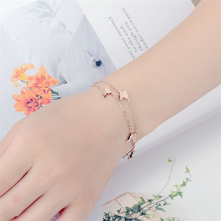 Fashion Wholesale 316L Titanium Steel Butterfly Bracelet | Wholesale Jewelry Only 4
