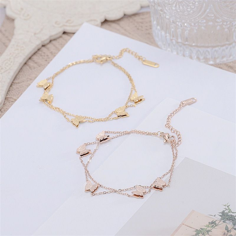 Fashion Wholesale 316L Titanium Steel Butterfly Bracelet | Wholesale Jewelry Only 5