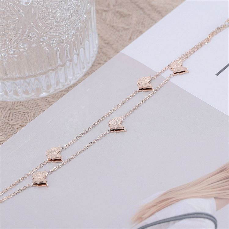 Fashion Wholesale 316L Titanium Steel Butterfly Bracelet | Wholesale Jewelry Only 6